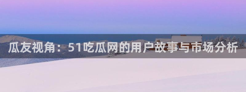 瓜友视角：51吃瓜网的用户故事与市场分析